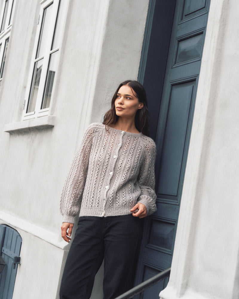 Waffle Cardigan – Strickanleitung & Garnpaket