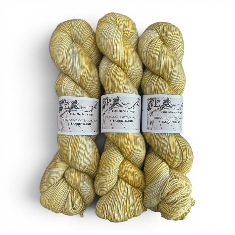 Atelier Franziska Uhl FINE MERINO SINGLE - BONIFAKTUR - Sandstrand -Atelier Franziska Uhl FINE MERINO SINGLE
