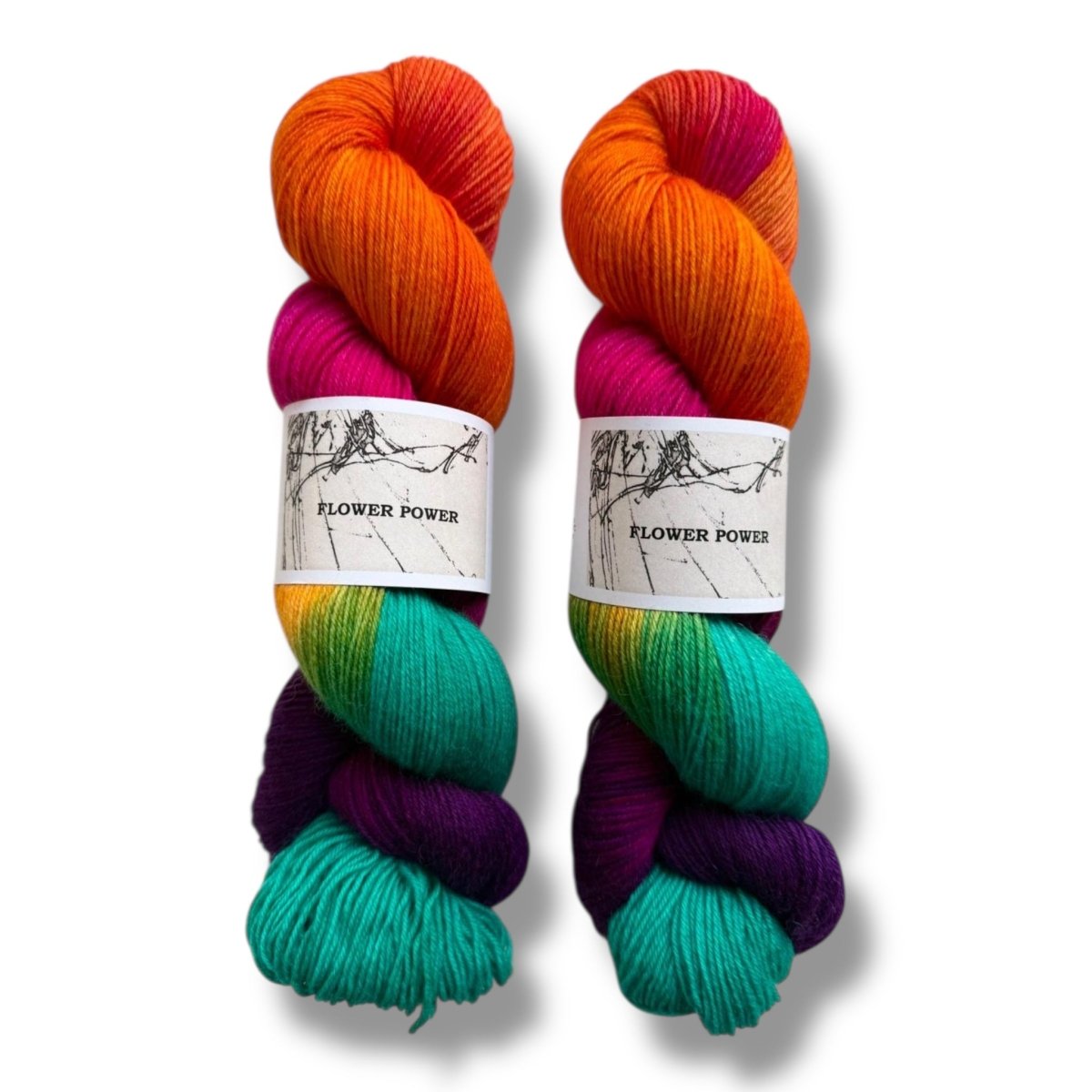 Atelier Franziska Uhl HANDGEFÄRBTE SOCKENWOLLE - TRUE SOCK - BONIFAKTUR - Flower Power - Atelier Franziska Uhl HANDGEFÄRBTE SOCKENWOLLE - TRUE SOCK