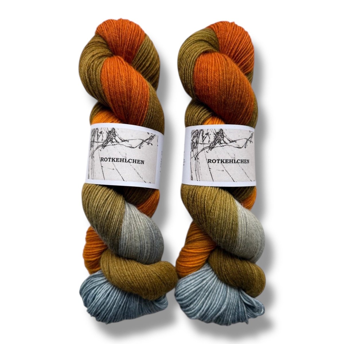 Atelier Franziska Uhl HANDGEFÄRBTE SOCKENWOLLE - TRUE SOCK - BONIFAKTUR - Rotkehlchen - Atelier Franziska Uhl HANDGEFÄRBTE SOCKENWOLLE - TRUE SOCK