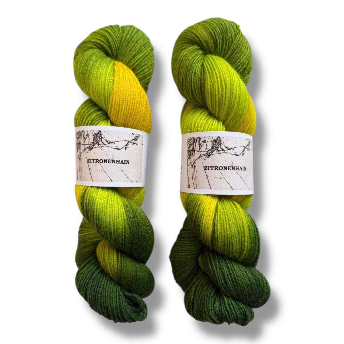 Atelier Franziska Uhl HANDGEFÄRBTE SOCKENWOLLE - TRUE SOCK - BONIFAKTUR - Zitronenhain - Atelier Franziska Uhl HANDGEFÄRBTE SOCKENWOLLE - TRUE SOCK