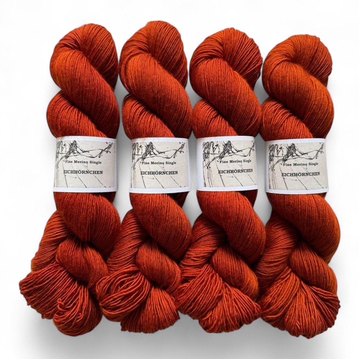 Atelier Franziska Uhl Merino Singles - BONIFAKTUR - Eichhörnchen - Atelier Franziska Uhl Atelier Franziska Uhl Merino Singles Eichhörnchen