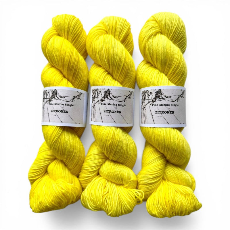 Atelier Franziska Uhl MERINO SINGLES - BONIFAKTUR - Zitronen - Atelier Franziska Uhl MERINO SINGLES