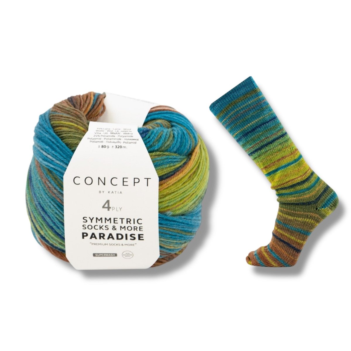 Katia SYMMETRIC SOCKS & MORE - PARADISE - BONIFAKTUR - 43 - Katia SYMMETRIC SOCKS & MORE - PARADISE