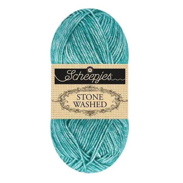 Scheepjes Stone Washed - BONIFAKTUR - 849 Bright Actinolite - Scheepjes Scheepjes Stone Washed 849 Bright Actinolite