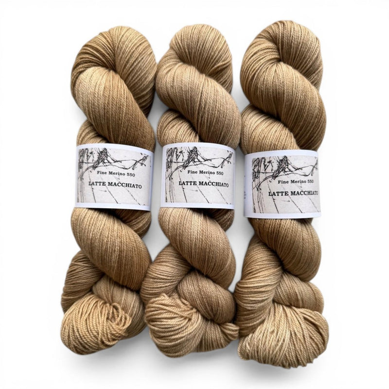 Atelier Franziska Uhl FINE MERINO 550 - BONIFAKTUR - LATTE MACCHIATO - Atelier Franziska Uhl FINE MERINO 550