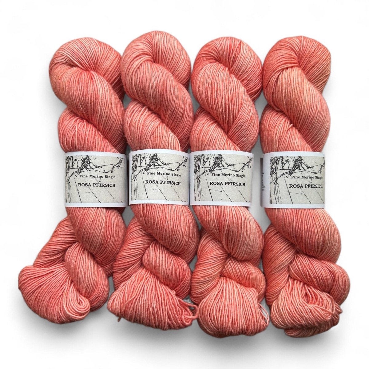 Atelier Franziska Uhl Merino Singles - BONIFAKTUR - Rosa Pfirsich - Atelier Franziska Uhl Atelier Franziska Uhl Merino Singles Rosa Pfirsich