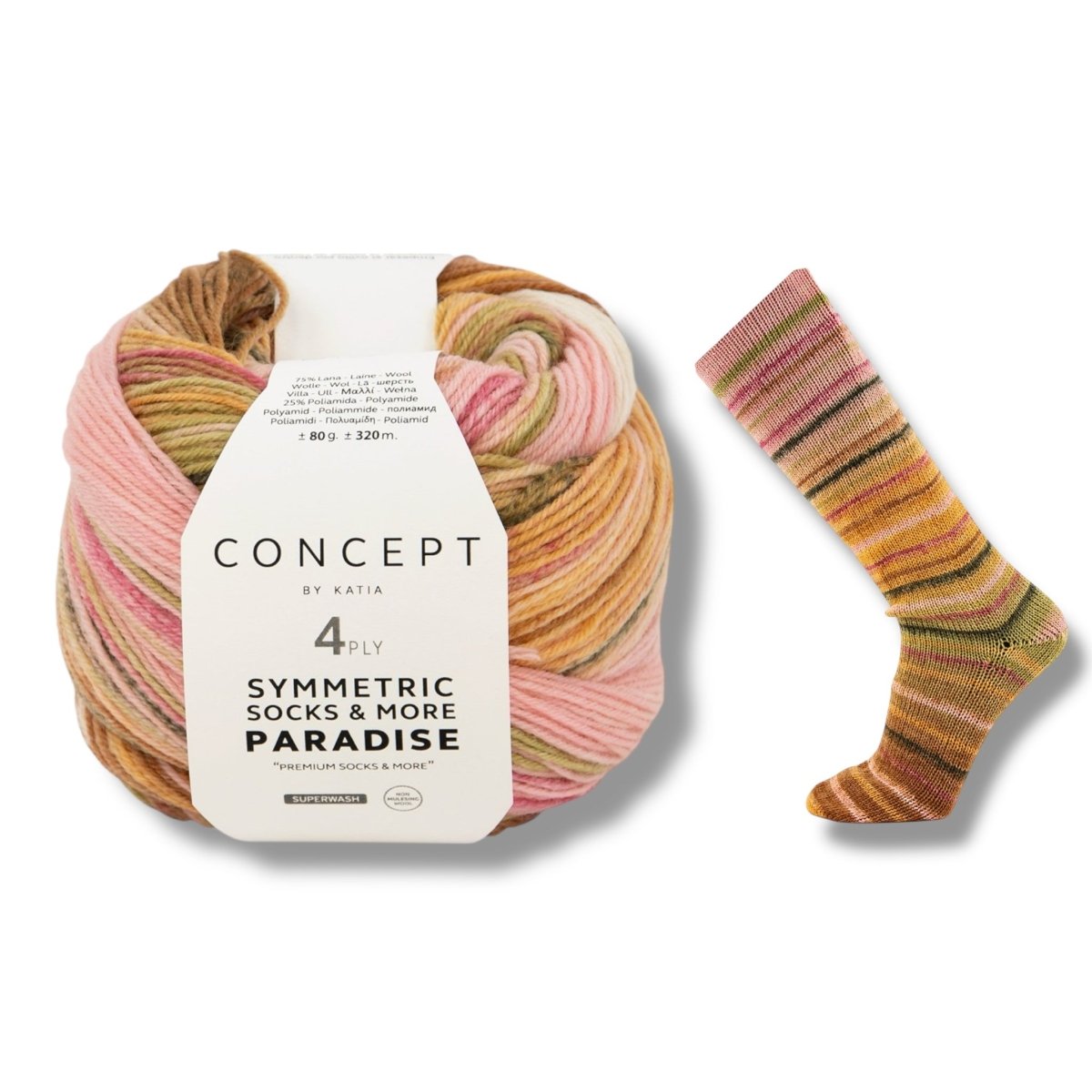 Katia SYMMETRIC SOCKS & MORE - PARADISE - BONIFAKTUR - 40 - Katia SYMMETRIC SOCKS & MORE - PARADISE