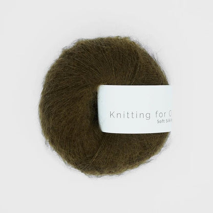 Knitting for Olive SOFT SILK MOHAIR - BONIFAKTUR - Olive Brown - Knitting for Olive SOFT SILK MOHAIR