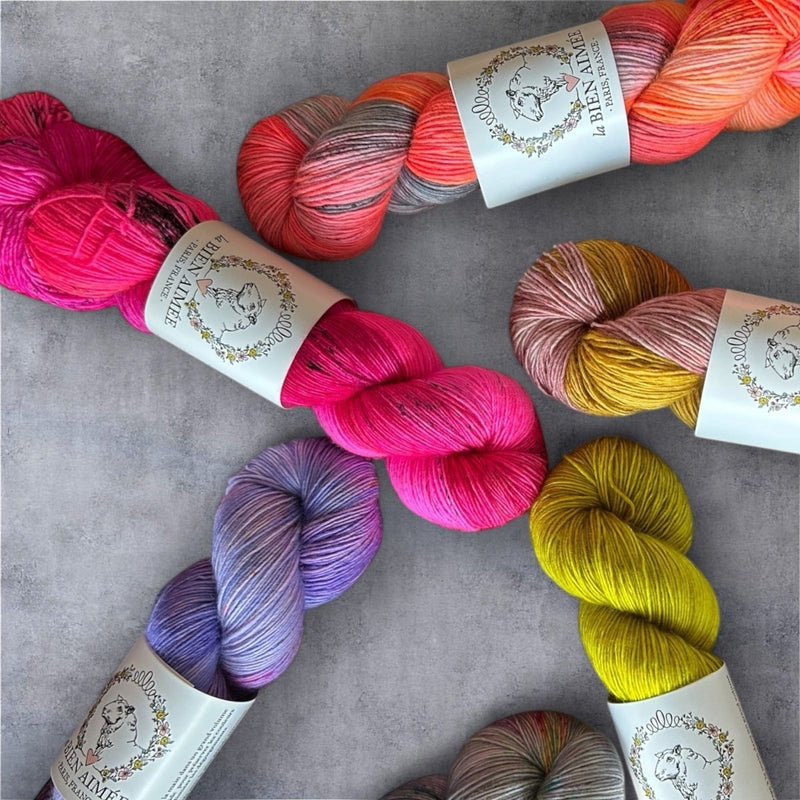 La Bien Aimée Merino Singles - das Garn für das Orchidée-Garnpaket - BONIFAKTUR