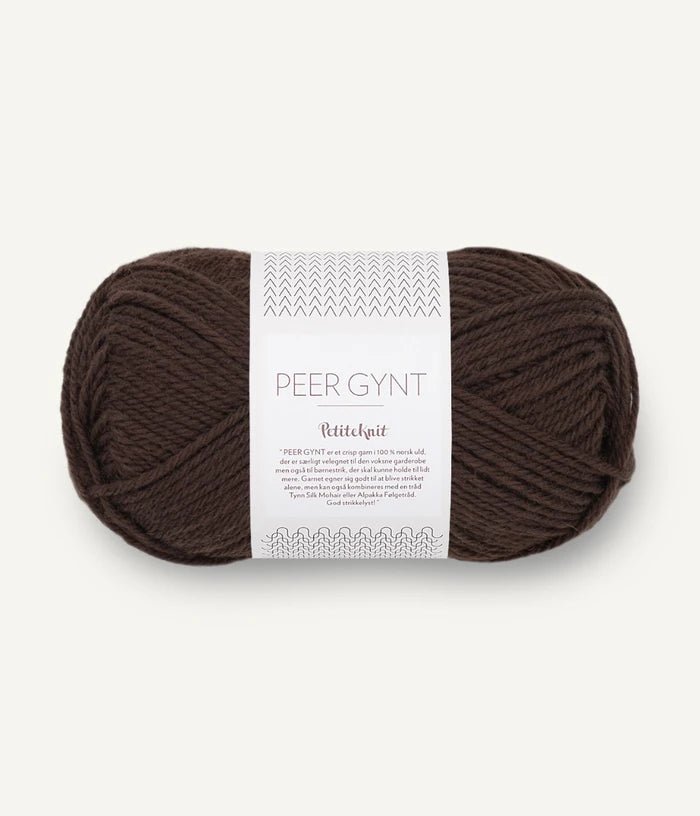 Sandnes PEER GYNT / PEER GYNT BY PETITEKNIT - BONIFAKTUR - 3091 Cacao Nibs / PetiteKnit - Sandnes PEER GYNT / PEER GYNT BY PETITEKNIT